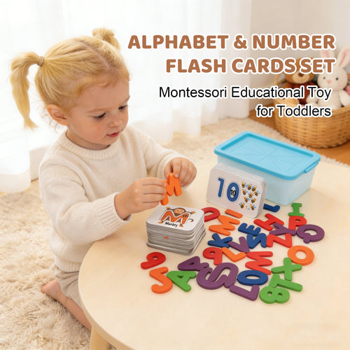Flashtoy’s Alphabet &amp; Number Flash Cards Set – The Montessori Educational Toy for Curious Toddlers