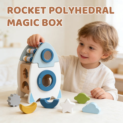 Wooden Rocket Toy