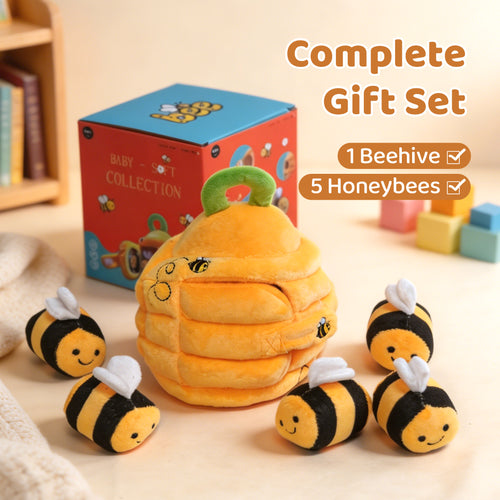 Soft Baby Beehive with 5 Sensory Bees
