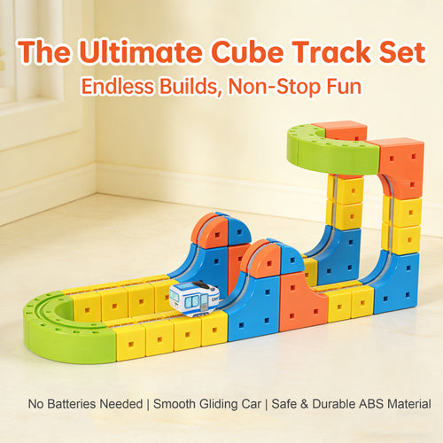 Block Train Track Set