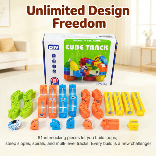 Block Train Track Set