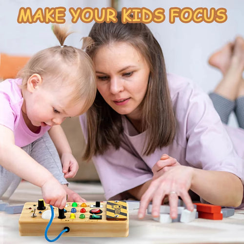 Flashtoy Wooden Busy Board