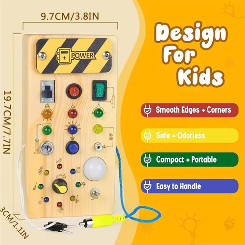 Flashtoy Wooden Busy Board