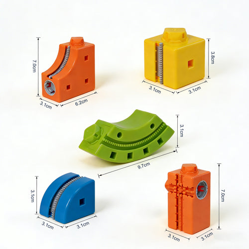 Block Train Track Set