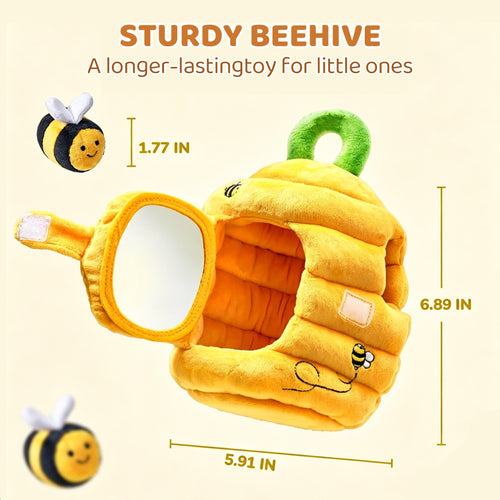 Soft Baby Beehive with 5 Sensory Bees