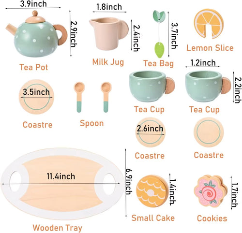 Wooden Tea Set