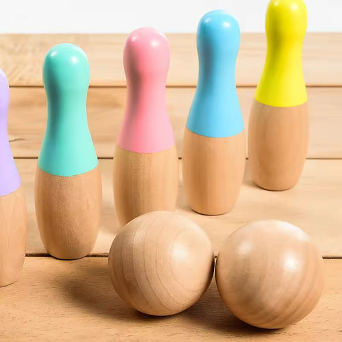 Wooden Bowling Toys