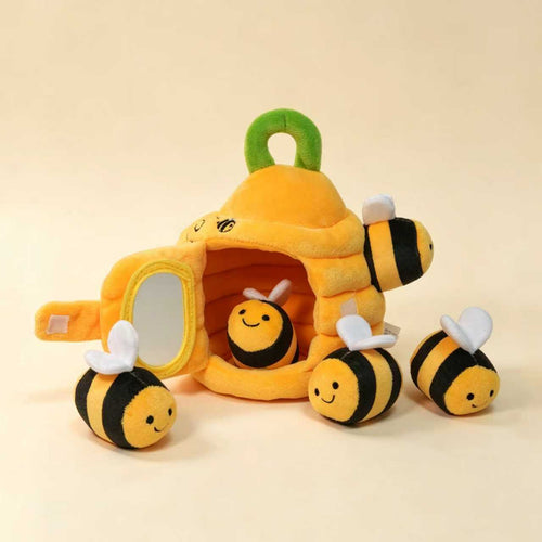 Soft Baby Beehive with 5 Sensory Bees